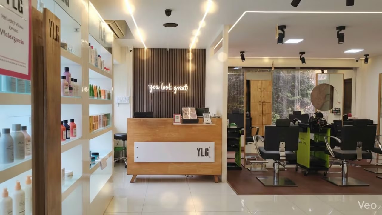 YLG Salon Anna Nagar — premium interior